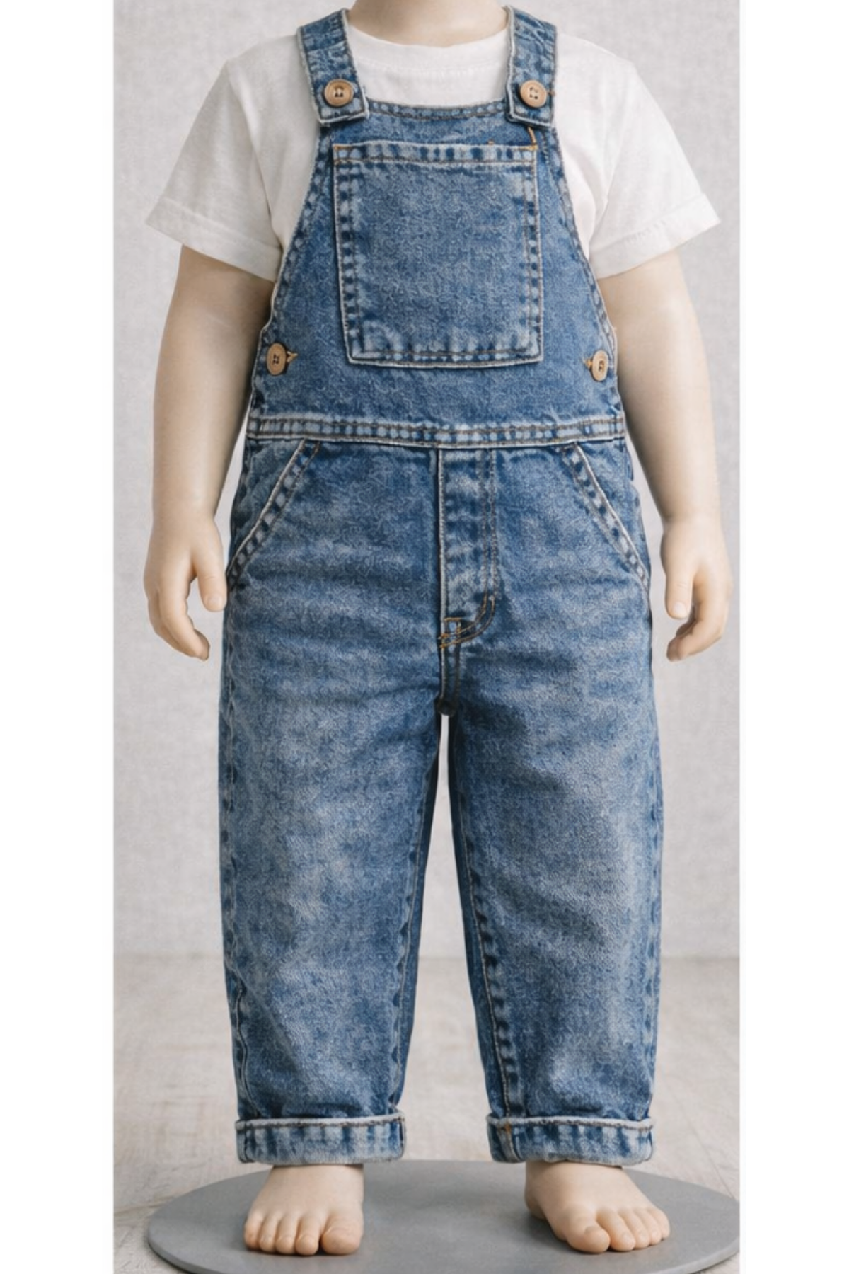 Erkek Çocuk Salopet Kot Tulum