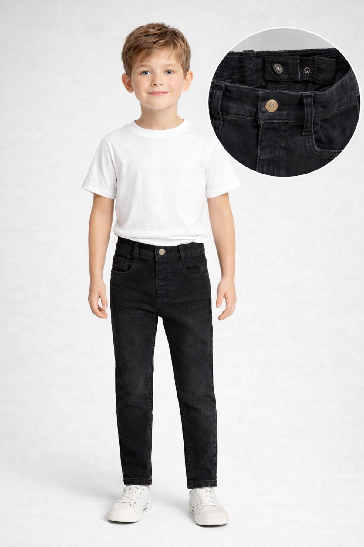 Erkek Çocuk Skinny Jeans Düz Paça Kot Pantolon